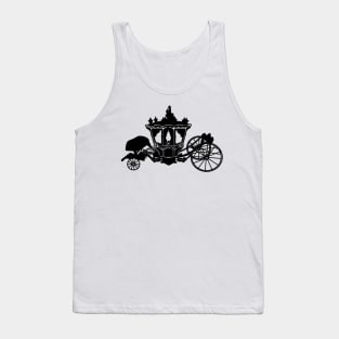 Silhouette of Louis XV's dolphin carriage Tank Top